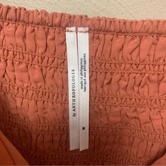 Anthropologie Off-The-Shoulder Linen Mini Dress Size Medium - Picture 14 of 16